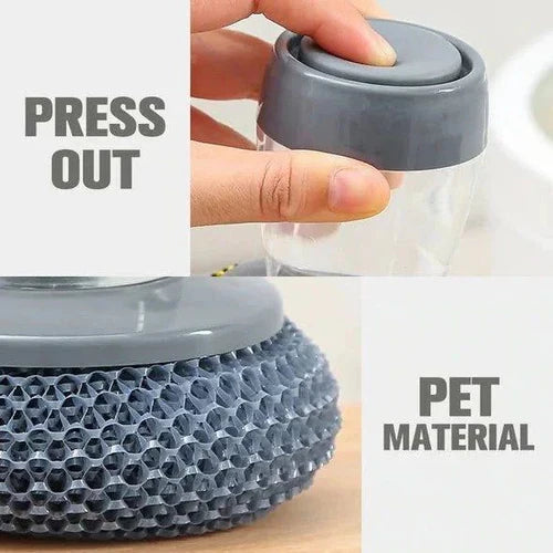 Kitchen Soap Dispensing Palm Brush (Pack of 2)